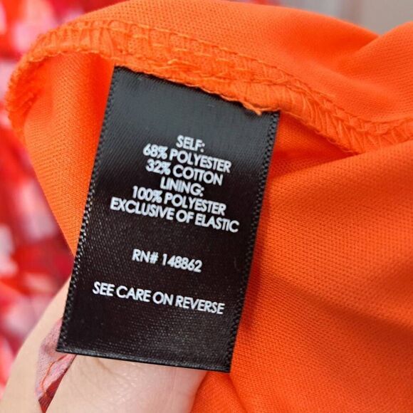 Torrid Women's Plus Size Midi Cotton Clip Dot Lace Up Smocked Dress 1X - Picture 10 of 11